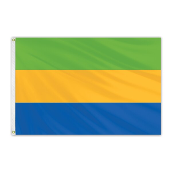 Global Flags Unlimited Gabon Outdoor Nylon Flag 2'x3' 201852 Zoro